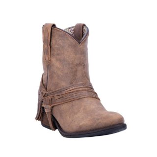 LAREDO WOMEN'S KYRA FASHION BOOTIES - ROUND TOE-TAN | NEW ARRIVALS