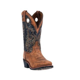LAREDO MEN'S RUGGED EMBROIDERY WESTERN BOOTS-TAN | NEW ARRIVALS