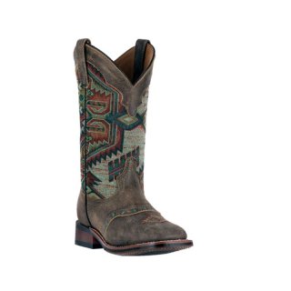 LAREDO WOMEN'S SCOUT AZTEC SQUARE TOE BOOTS-TAUPE | NEW ARRIVALS