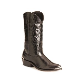 LAREDO MEN'S LIZARD PRINT WESTERN BOOTS - POINTED TOE-BLACK | NEW ARRIVALS