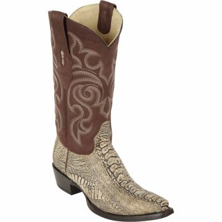 Los Altos Men's Ostrich Leg Cowboy Boots Oryx | Oryx