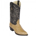Los Altos Men's Antique Saddle Ostrich Cowboy Boots | Antique Saddle