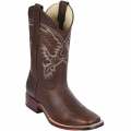 Los Altos Men's Rage Walnut Square Toe Boots | Walnut