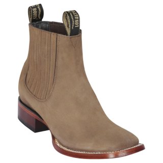 Los Altos Men's Ankle Square Toe Boot - Taupe | Brown