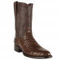 Los Altos Men's Caiman Belly Roper Boots | Brown