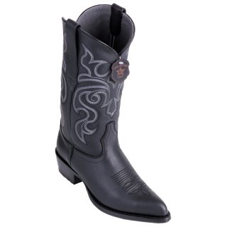 Los Altos Men's Grisly Black Boots J-Toe | Black