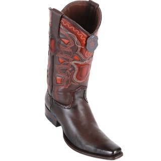Los Altos Men's European Toe Cowboy Boot - Faded Brown | Faded Brown