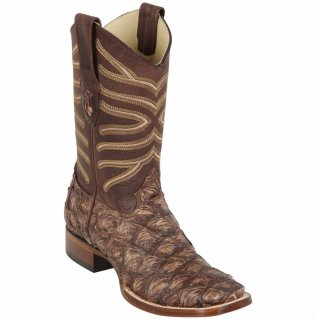 Los Altos Men's Rustic Brown Pirarucu Cowboy Boots | Rustic Brown