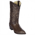 Los Altos Men's Brown Snakeskin Boots | Brown