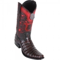 Los Altos Men's Caiman European Toe Black Cherry Western Boots | Black Cherry