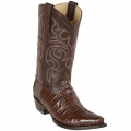 Los Altos Men's Brown Caiman Tail Cowboy Boots | Brown