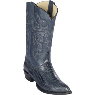 Los Altos Men's Blue Ostrich Leg Cowboy Boots J-Toe | Blue Jean