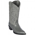 Los Altos Men's Grey Teju Lizard Boots | Gray