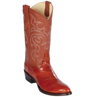 Los Altos Men's Eel Cowboy Boot | Cognac