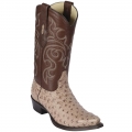 Los Altos Men's Mens Boots Ostrich Skin Moka | Moka
