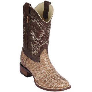 Los Altos Men's Caiman Square Toe Boots Sahara Oryx | Oryx