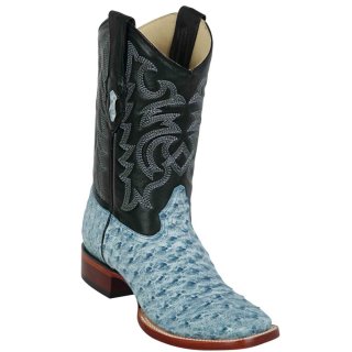 Los Altos Men's Mens Blue Ostrich Boots | Blue Rustic
