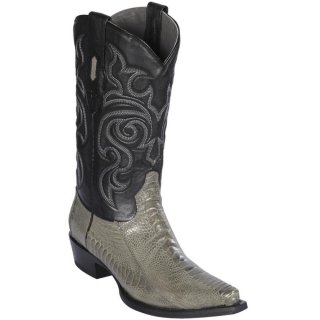 Los Altos Men's Grey Ostrich Leg Cowboy Boots | Grey