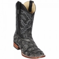 Los Altos Men's Rustic Black Pirarucu Boots | Black