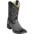 Los Altos Men's Grey Caiman Boots | Grey
