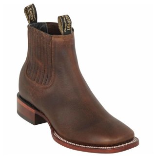 Los Altos Men's Nuez Brown Short Cowboy Boots | Brown