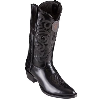 Los Altos Men's Round Toe Cowboy Boots | Black