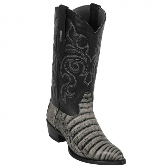 Los Altos Men's Mens Belly Caiman Cowboy Boots J-Toe | Porto Grey
