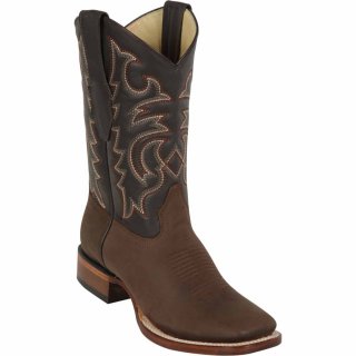 Los Altos Men's Brown Square Toe Western Boots | Brown