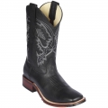 Los Altos Men's Mens Black Square Toe Boots | Black