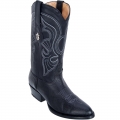 Los Altos Men's Bull Shoulder Boots R-Toe | Black