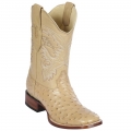 Los Altos Men's Oryx Ostrich Square Toe Western Boots | Oryx