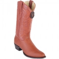 Los Altos Men's Shark Cowboy Boots R-Toe | Cognac