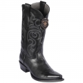 Los Altos Men's Black Snip Toe Cowboy Boots | Black