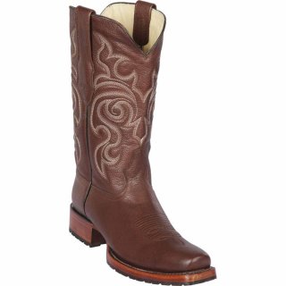 Los Altos Men's Brown Square Toe Cowboy Boots | Brown