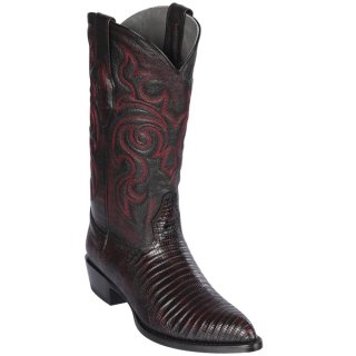 Los Altos Men's Black Cherry Lizard Boots | Black Cherry