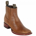 Los Altos Men's Light Brown Short Cowboy Boots | Brown