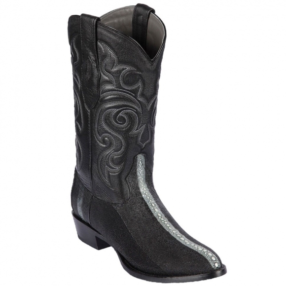 Los Altos Men's Row-Stone Stingray Boots | Black