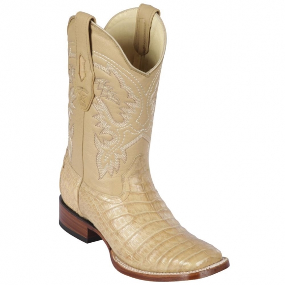 Los Altos Men's Caiman Belly Oryx Square Toe Cowboy Boots | Oryx