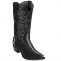 Los Altos Men's Stingray Full Stone Snip Toe Boots | Black
