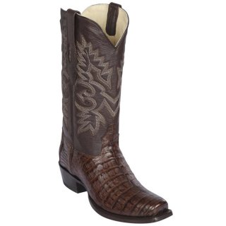 Los Altos Men's Caiman Belly 7x-Toe Western Boots | Brown