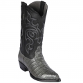 Los Altos Men's Grey Cayman Tail Cowboy Boots | Grey