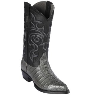 Los Altos Men's Grey Cayman Tail Cowboy Boots | Grey
