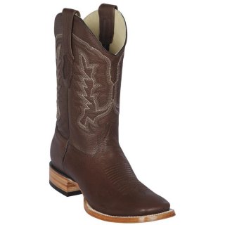 Los Altos Men's Brown Square Toe Boots | Brown