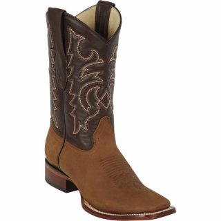 Los Altos Men's Tan Brown Square Toe Cowboy Boots | Tan Brown