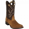 Los Altos Men's Mens Square Toe Tan Boots | Tan