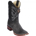 Los Altos Men's Sharkskin Boots | Black