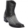 Los Altos Men's Ankle Caiman Tail Boots | Grey