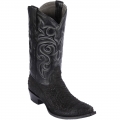 Los Altos Men's Black Python Boots | Black
