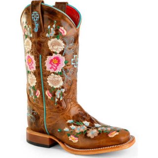 CANADA OUTLET MACIE BEAN LITTLE GIRLS' HONEY BUNCH WESTERN BOOTS - SQUARE TOE - TAN  CANADA OUTLET MACIE BEAN LITTLE GIRLS' HONEY BUNCH WESTERN BOOTS - SQUARE TOE - TAN