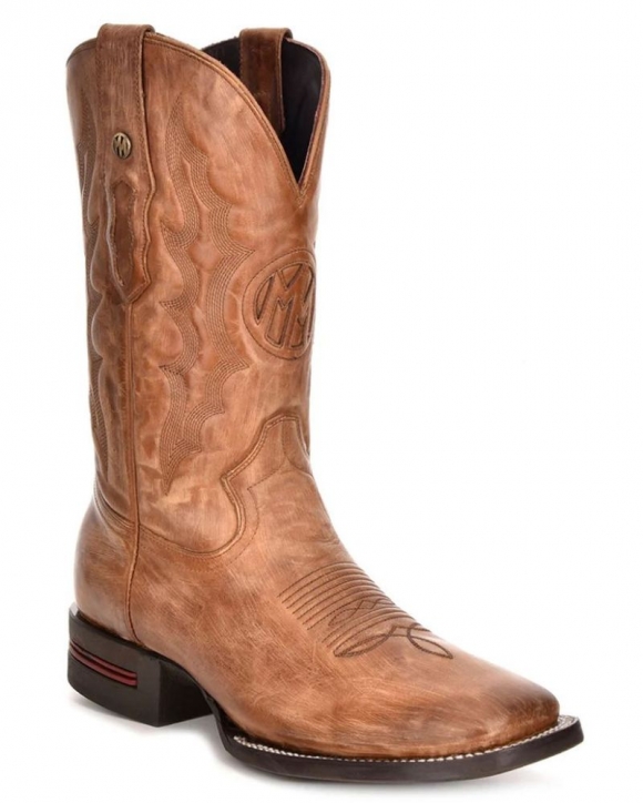 Montana Free Delivery Men's Wesley Western Boots-Honey